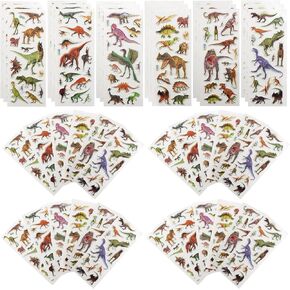 42 Sheets 3D Fluffy Jungle & Zoo Animal Stickers for Toddlers, Handmade Scrapbooking, Water Bottle, Skateboard, Party Favors