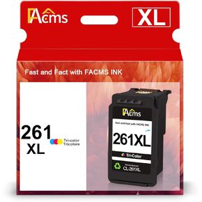 261XL Color Ink Cartridges Remanufactured for Canon CL-261XL 261 XL Printer Ink Cartridges for PIXMA TS5320 TS6420 TS6420a TR7020 TR7022 TR7022aAll in One Wireless Printer (1 Tri-Color)
