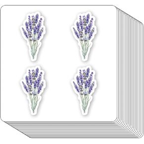 Lavender Stickers 1in for Scrapbooking, Arts, Craft, Kids DIY, Calendars Journals 80-Pack