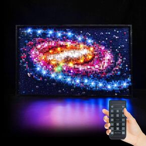 Upgraded Led Light Kit for Lego The Milky Way Galaxy Building Set, Remote Control Version Compatible with Lego 31212 (Model Not Included)