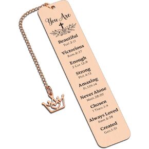 Baptism Gifts for Girl, Christian Gifts for Women, Faith Based Gifts for Women, Book Markers for Reading Women, Religious Gifts for Sister in Christ Christmas Birthday Gifts for Friends Coworker