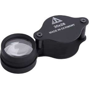 Mini Magnifying Glass 20X Folding Pocket Magnifier with Metal Protective Case Foldable Reading Magnifying Glass Portable Pocket Magnifying Glass for Reading, Inspection, Jewelry, Coins, Hobby, Travel