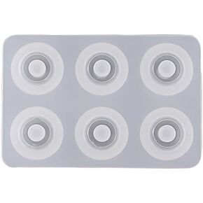 White Resin Beads Molds with Hole Silicone Resin Epoxy Molds for Cabochon e Pendant Earrings Jewelry Casting Molds Jewelry Casting Supplies