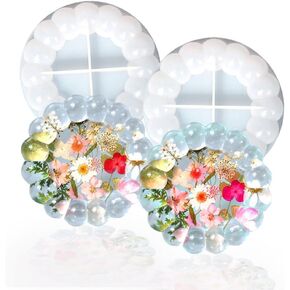 Bubble Tray Resin Mold, 2 PCS 4 Inch Round Bubble Silicone Coaster Mold for Epoxy Resin Casting DIY Jewelry Tray Candle Holder Trinket Container Home Decoration