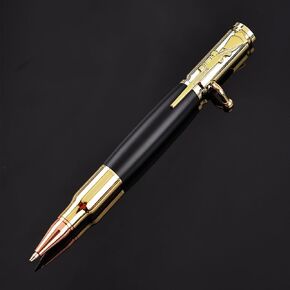 Borges Luxury Bolt Action Ballpoint Pen, Durable Professional Ballpoint Pen, Suitable for Travel, School, and Work, Creative Birthday Gift Idea - Stainless Steel Material.