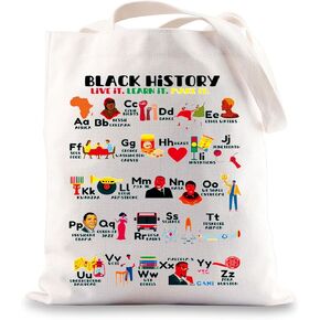 BWKTOP Black History Month Tote Bag - African Girls Bag Gifts