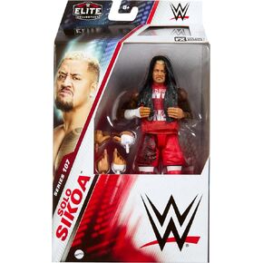 Mattel WWE Elite Action Figure & Accessories, Series #107 Solo Sikoa 6-inch Collectible with 25 Articulation Points & Swappable Hands