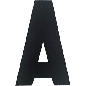 Generic Hockey Jersey Alternate Assistant Captain Patch, Letter A, Iron On Twill, 4", Black