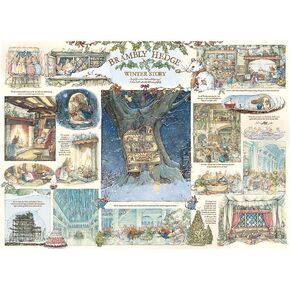 Cobble Hill 1000 Piece Puzzle - Brambly Hedge Winter Story - Sample Poster Included