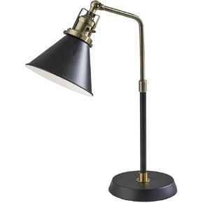 Adesso SL3740-01 Arthur Desk Lamp, Black and Gold