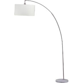 NicBex Floor Lamp,Modern Home Decor Arc Floor Lamp with 5 Arm Aluminum Led and Adjustable Domes,Standing Lamp Tall Lamp,Floor Lamps for Living Room,Bedroom and Office,Reading Light,Silver