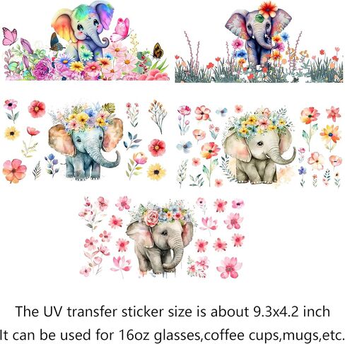 5 أوراق ملصق نقل الأشعة فوق البنفسجية الغربي ملصقات ثلاثية الأبعاد لكوب زجاجي سعة 16 أونصة مقاوم للماء وفرك على ملصق النقل للحرف اليدوية in Kuwait