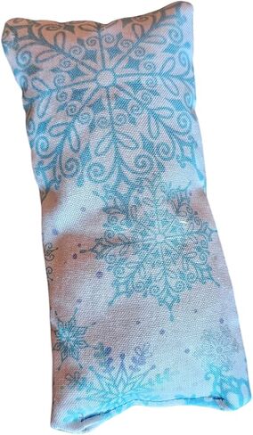 Handmade Christmas Catnip Toys - 100% Cotton Fabric, Organic Catnip, Bell & Polyfill - Holiday Pet Gift for Cats (Square, Christmas Paws) in Kuwait