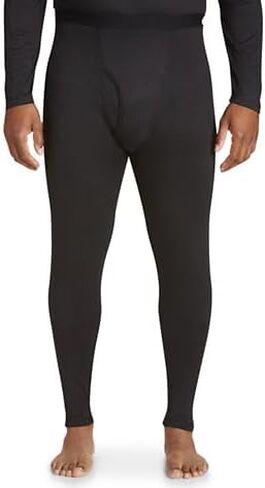 بنطال Harbour Bay by DXL الرجالي الكبير والطويل من المستوى 1 الحراري عالي الأداء، أسود، 2XL in Kuwait