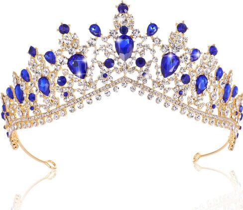 Kamirola - Queen Crown and Tiara Princess Crown for Women and Girls Crystal Headbands for Bridal, Wedding Gothic Halloween Costumes for Women Prom Christmas Halloween Birthday Prom Pageant Party（TR23） in Saudi Arabia