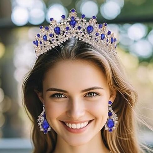Kamirola - Queen Crown and Tiara Princess Crown for Women and Girls Crystal Headbands for Bridal, Wedding Gothic Halloween Costumes for Women Prom Christmas Halloween Birthday Prom Pageant Party（TR23） in Saudi Arabia