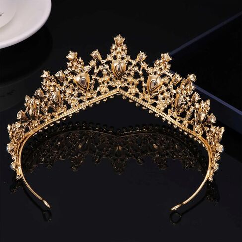 Kamirola - Queen Crown and Tiara Princess Crown for Women and Girls Crystal Headbands for Bridal, Wedding Gothic Halloween Costumes for Women Prom Christmas Halloween Birthday Prom Pageant Party（TR23） in Saudi Arabia
