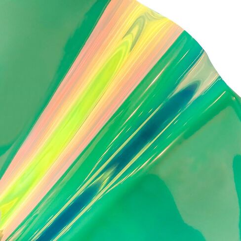 أونيارت | بكرة فينيل شفافة ثلاثية الأبعاد مقاس 30، 30.48 سم × 137.16 سم، مقاومة للماء قزحية شفافة من مادة البولي يوريثان اللدن بالحرارة، قماش بلاستيكي هلامي للحرف اليدوية - وردي in Kuwait