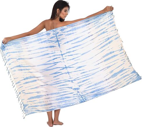 غطاء لملابس السباحة من ANJANIYA، غطاء بيكيني طويل مطبوع عليه سارونج للنساء in Kuwait