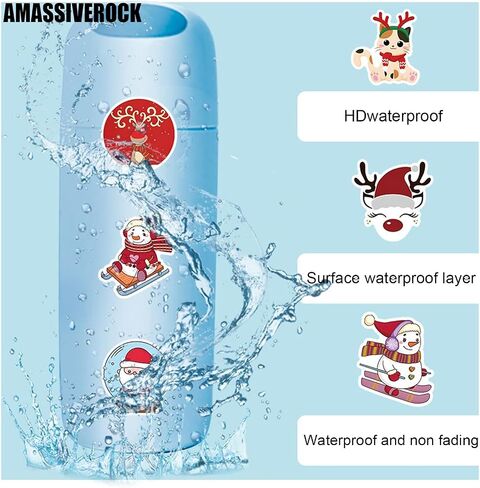 100 Pcs Cute Animal Stickers for Kids, Cute Stickers for Water Bottles, Vinyl Waterproof Stickers Laptop Sticker Pack Classroom Prizes Skateboard Stickers for Kids Teens Students in Kuwait