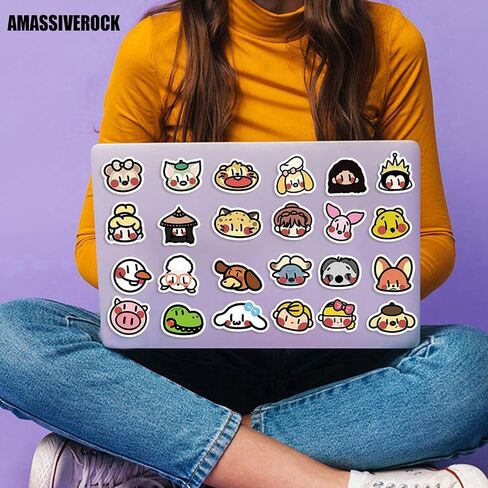 100 Pcs Cute Animal Stickers for Kids, Cute Stickers for Water Bottles, Vinyl Waterproof Stickers Laptop Sticker Pack Classroom Prizes Skateboard Stickers for Kids Teens Students in Kuwait