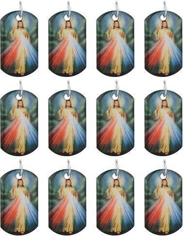 COTTVOTT Our Lady of Guadalupe/Mount Carmel/Virgin Mary/St.Joseph/Divine Mercy Jesus Medal Pendant for Necklace, DIY Charms Making Jewelry Part in Kuwait