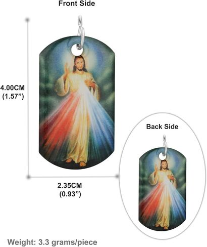 COTTVOTT Our Lady of Guadalupe/Mount Carmel/Virgin Mary/St.Joseph/Divine Mercy Jesus Medal Pendant for Necklace, DIY Charms Making Jewelry Part in Kuwait