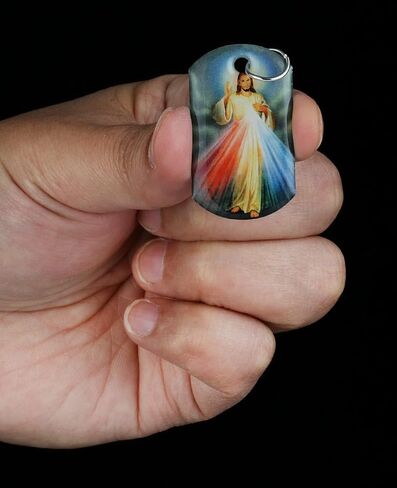 COTTVOTT Our Lady of Guadalupe/Mount Carmel/Virgin Mary/St.Joseph/Divine Mercy Jesus Medal Pendant for Necklace, DIY Charms Making Jewelry Part in Kuwait