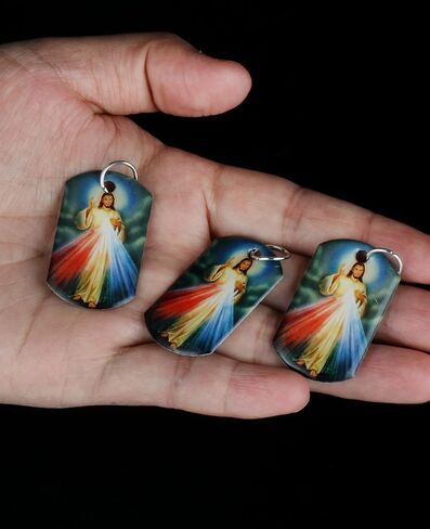 COTTVOTT Our Lady of Guadalupe/Mount Carmel/Virgin Mary/St.Joseph/Divine Mercy Jesus Medal Pendant for Necklace, DIY Charms Making Jewelry Part in Kuwait