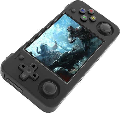 RG35XX H Emulator Handheld Handheld Game Console 5500+Game 3.5 inch IPS Retro Video Games Retro Game Machine Hand Held Classic Game Rechargeable Battery (Black) in Saudi Arabia
