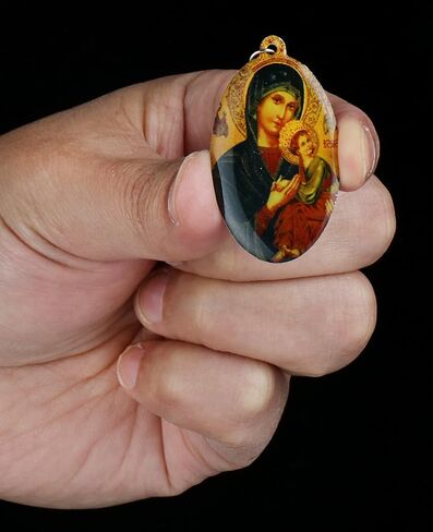 COTTVOTT Our Lady of Guadalupe/Mount Carmel/Virgin Mary/St.Joseph/Divine Mercy Jesus Medal Pendant for Necklace, DIY Charms Making Jewelry Part in Kuwait