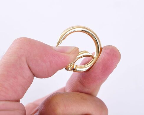 VanEnjoy 2/4/10/18/40 pcs O Ring for Purse Strap,1 inch Spring Rings for Handbag and Keys,2PCS Gold Hardware (φ1 IN-2PCS, Gold) in Saudi Arabia