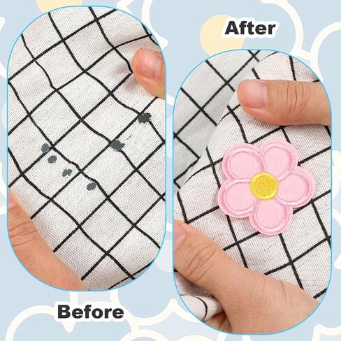 40 قطعة من الحديد على الرقع، خياطة مزخرفة بالزهور على تطريز متعدد الألوان، رقعة إصلاح تزيينية على شكل زهرة لطيفة لحقائب الملابس والسترات الجينز والأحذية والقبعات والأوشحة 4.5 سم/1.77 بوصة in Kuwait