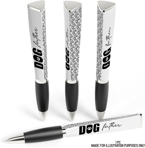 Happy Fathers Day Pen (1 Pen, 3-Sided) Pet Parent Gifts, Gift for Dad - Dad Dog Gifts for Men - Gifts for Him, Cool Pens, Ballpoint Pens, Fun Pens - Father's Day Gifts, Best Dog Dad "Dog Father" in Saudi Arabia