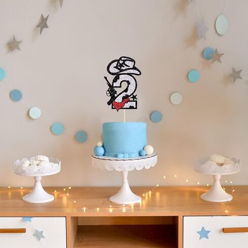 Cowboy 8th Birthday Cake Topper 8-year-old cowboy theme boy and girl birthday party cake decorations Western cowboy Happy 8th birthday cake Topper (Cowgirl, 8) in Kuwait