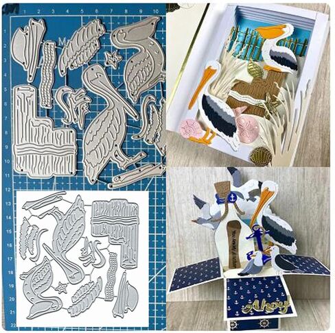 عيد الميلاد طبقات البجع مجموعة قطع معدنية يموت، عيد الميلاد الطيور البجع قطع يموت قطع الإستنسل ل DIY النقش صور ورق زخرفي يموت سكرابوكينغ بطاقة صنع in Kuwait