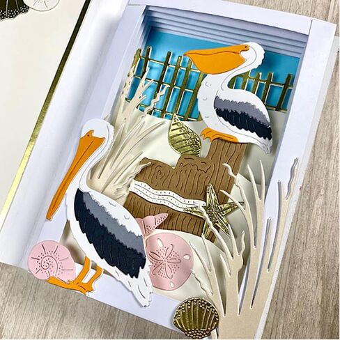 عيد الميلاد طبقات البجع مجموعة قطع معدنية يموت، عيد الميلاد الطيور البجع قطع يموت قطع الإستنسل ل DIY النقش صور ورق زخرفي يموت سكرابوكينغ بطاقة صنع in Kuwait