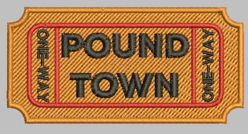 رقعة التذاكر Pound T، رقعة مطرزة كاملة للملابس، بقع مطرزة بالكي على الزينة، رقعة مطرزة مضحكة شارة راكب الدراجة النارية مزينة بالحديد على الخياطة... in Saudi Arabia