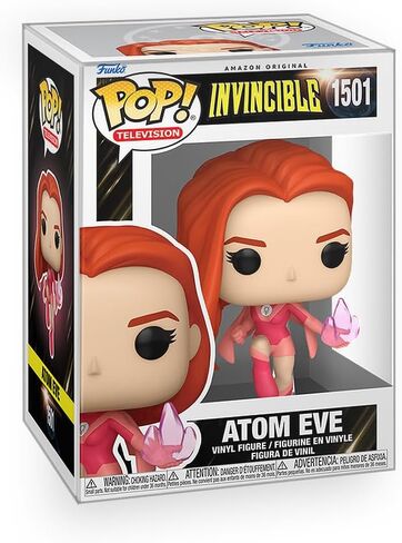 الرسوم المتحركة البوب: مجموعة شخصية Invincible - Atom Eve من الفينيل مع واقي صندوق Funko المتوافق in Kuwait