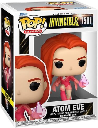 الرسوم المتحركة البوب: مجموعة شخصية Invincible - Atom Eve من الفينيل مع واقي صندوق Funko المتوافق in Kuwait