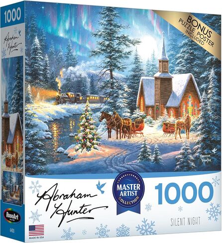 RoseArt - Abraham Hunter - Deck The Halls - 1000 Piece Jigsaw Puzzle for Adults in Saudi Arabia
