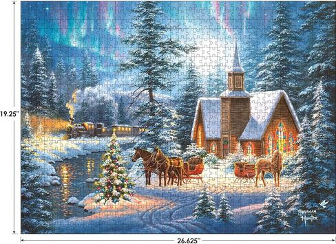 RoseArt - Abraham Hunter - Deck The Halls - 1000 Piece Jigsaw Puzzle for Adults in Saudi Arabia