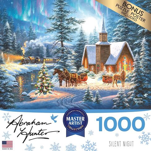 RoseArt - Abraham Hunter - Deck The Halls - 1000 Piece Jigsaw Puzzle for Adults in Saudi Arabia