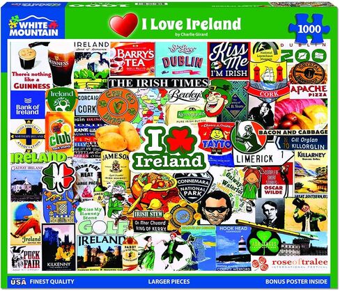 White Mountain - I Love Ireland, 1000 Piece Jigsaw Puzzle, Ireland Puzzle in Saudi Arabia