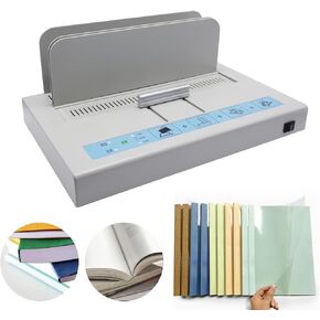 Thermal Binding Machine Book Binder Machine Book Binding Kit 500 Sheets Capacity Thermal Binder A3/A4/A5 Document with Glue Strips Cover 110V Hot Melt Machine Heat Binder Contract Document Invoice