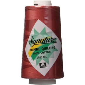 Signature Thread Red Cotton Qlt 40wt 3000yd Persian, 3000 yd