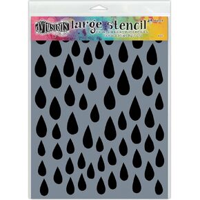 Ranger DYS52302 DYS52302 Dyan Reaveley's Dylusions Stencils 9"X12"Raindrops