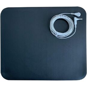 Grounding Mouse Pad (13 x 11) by ATE Health.Grounding Mat at Home, Office, Work, for Full Body Balance & Wellness Support, Include Wristband and 15ft Straight Cord