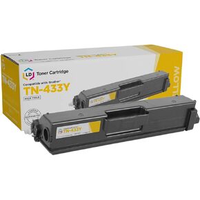 LD Products Replacement Toner Cartridge Compatible with Brother TN433Y High Yld (Yellow) Compatible with HL-L8260CDW, HL-L8360CDW, HL-L8360CDWT, HL-L9310CDW, MFC-L8610CDW, MFC-L8900CDW, & MFC-L9570CDW