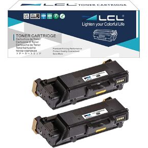 LCL Compatible Toner Cartridge Replacement for Xerox WorkCentre 3335 3345 Phaser 3330 8500 Pages 106R03620 106R03622 WorkCentre 3335 3345 3345VDNi 3330DNi 3335DNi 3345DNi (2-Pack Black)